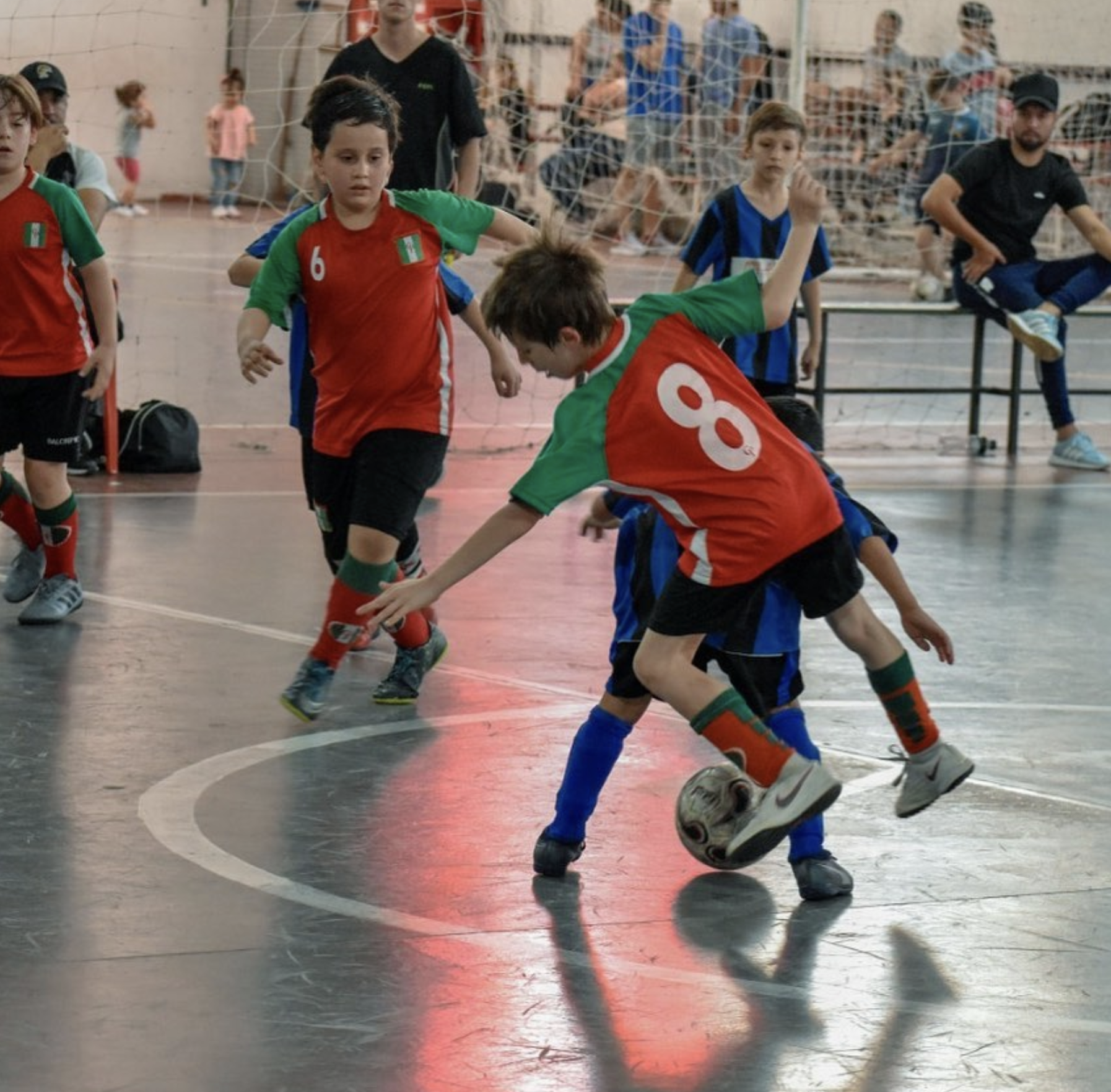 Gambeta en un partido de Futsal