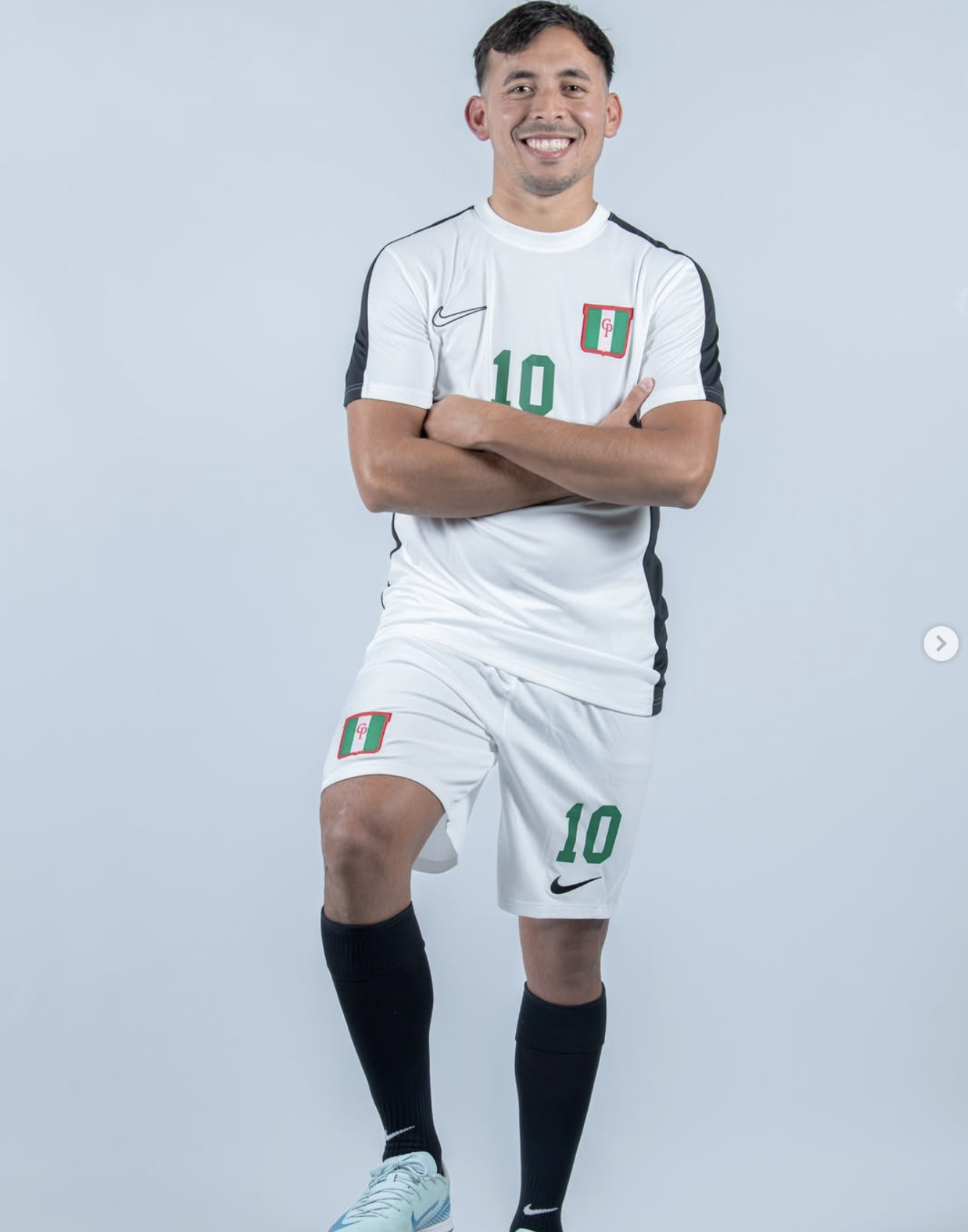 Jugador con camiseta del Club Parque
